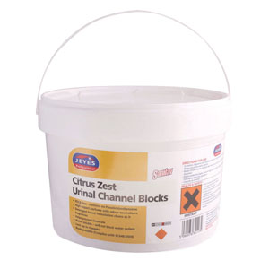 Jeyes Urinal Channel Blocks - Citrus 3kg or 150 Tabs - 1 Tub